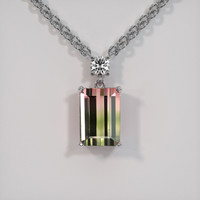 4.17 Ct. Gemstone Necklace, 18K White Gold 1