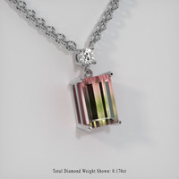 4.17 Ct. Gemstone Necklace, 18K White Gold 2