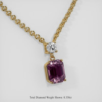 2.80 Ct. Gemstone Necklace, 14K Yellow Gold 2