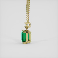 2.61 Ct. Emerald Necklace, 18K Yellow Gold 3