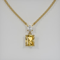 1.68 Ct. Gemstone Pendant, 18K Yellow Gold 1