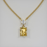 1.68 Ct. Gemstone Necklace, 18K Yellow Gold 1