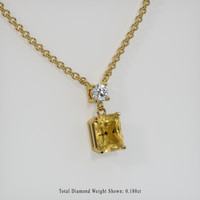 1.68 Ct. Gemstone Pendant, 18K Yellow Gold 2