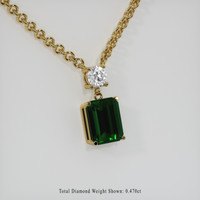 3.17 Ct. Gemstone Necklace, 18K Yellow Gold 2