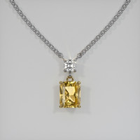 1.68 Ct. Gemstone Pendant, 14K Yellow & White 1