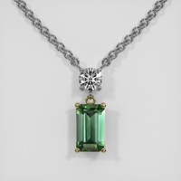 2.07 Ct. Gemstone Necklace, 18K Yellow & White 1