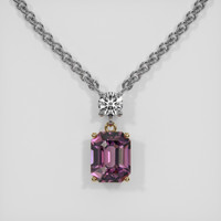 2.80 Ct. Gemstone Necklace, 18K Yellow & White 1