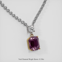 2.80 Ct. Gemstone Necklace, 18K Yellow & White 2