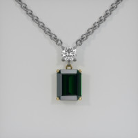 3.17 Ct. Gemstone Necklace, 18K Yellow & White 1