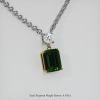 3.17 Ct. Gemstone Necklace, 18K Yellow & White 2