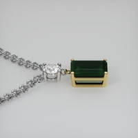 3.17 Ct. Gemstone Necklace, 18K Yellow & White 3
