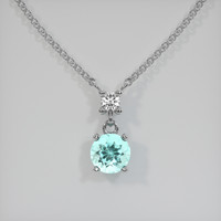 0.67 Ct. Gemstone Necklace, Platinum 950 1