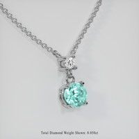 0.67 Ct. Gemstone Necklace, Platinum 950 2