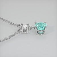 0.67 Ct. Gemstone Pendant, Platinum 950 3