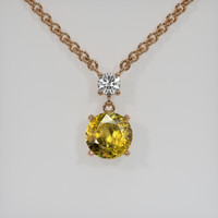 2.10 Ct. Gemstone Necklace, 14K Rose Gold 1