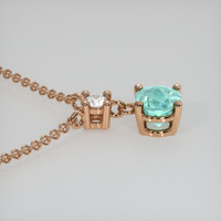 0.67 Ct. Gemstone Necklace, 14K Rose Gold 3