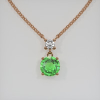 1.54 Ct. Gemstone Necklace, 14K Rose Gold 1