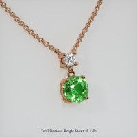 1.54 Ct. Gemstone Pendant, 14K Rose Gold 2