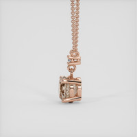 1.35 Ct. Padparadscha Sapphire Necklace, 14K Rose Gold 3