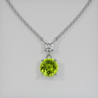 1.31 Ct. Gemstone Necklace, 14K White Gold 1