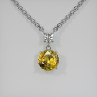 2.10 Ct. Gemstone Necklace, 14K White Gold 1