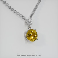 2.10 Ct. Gemstone Necklace, 14K White Gold 2