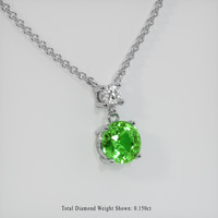 1.54 Ct. Gemstone Pendant, 14K White Gold 2