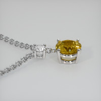 2.10 Ct. Gemstone Necklace, 18K White Gold 3