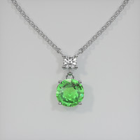 1.54 Ct. Gemstone Necklace, 18K White Gold 1