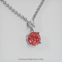 2.10 Ct. Gemstone Pendant, 18K White Gold 2