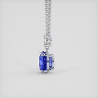 6.15 Ct. Blue Sapphire Necklace, 18K White Gold 3