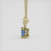 1.35 Ct. Blue Sapphire Necklace, 10K Yellow Gold 3