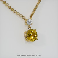2.10 Ct. Gemstone Necklace, 14K Yellow Gold 2