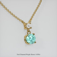 0.67 Ct. Gemstone Necklace, 14K Yellow Gold 2