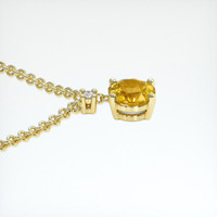 2.09 Ct. Yellow Sapphire Necklace, 14K Yellow Gold 3