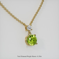 1.31 Ct. Gemstone Pendant, 18K Yellow Gold 2