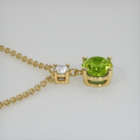 1.31 Ct. Gemstone Pendant, 18K Yellow Gold 3