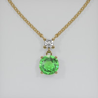 1.54 Ct. Gemstone Pendant, 18K Yellow Gold 1