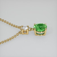 1.54 Ct. Gemstone Pendant, 18K Yellow Gold 3