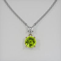 1.31 Ct. Gemstone Pendant, 14K Yellow & White 1