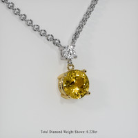 2.10 Ct. Gemstone Necklace, 14K Yellow & White 2