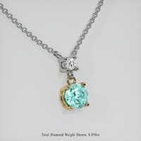 0.67 Ct. Gemstone Necklace, 14K Yellow & White 2