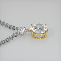 5.38 Ct. Gemstone Pendant, 14K Yellow & White 3