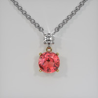 2.10 Ct. Gemstone Pendant, 18K Yellow & White 1