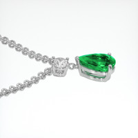 2.25 Ct. Emerald Necklace, Platinum 950 3