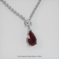 2.18 Ct. Gemstone Pendant, Platinum 950 2