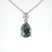 1.33 Ct. Color Change Sapphire Necklace, Platinum 950 1