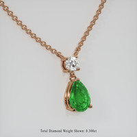1.70 Ct. Gemstone Necklace, 14K Rose Gold 2