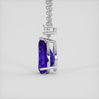 4.42 Ct. Violet Tanzanite Necklace, 14K White Gold 3