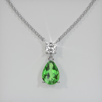 1.70 Ct. Gemstone Pendant, 14K White Gold 1